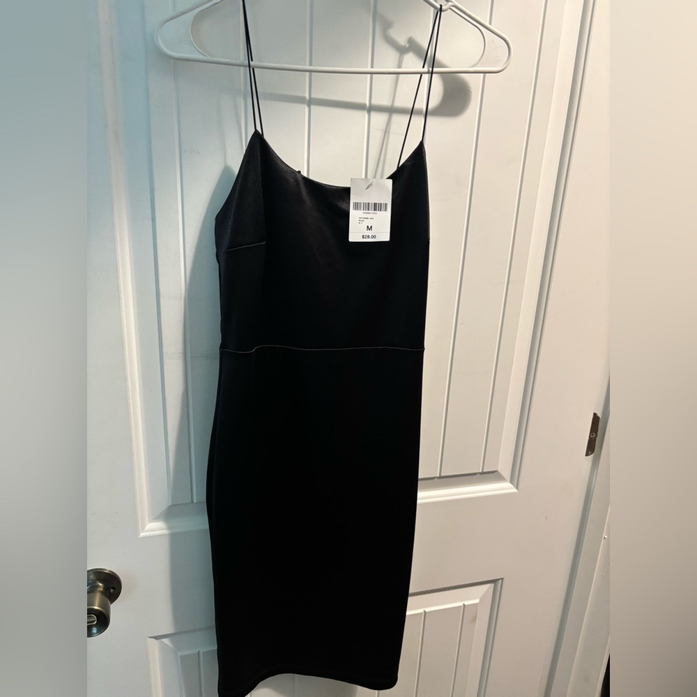 Brand New Elegant Black Spaghetti Strap Dress